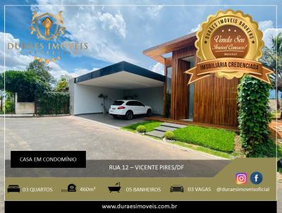 Casa em Condomínio para Venda, em RA XXX Vicente Pires, bairro Vicente Pires, 3 dormitórios, 5 banheiros, 3 suítes, 3 vagas